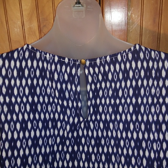 Vince Camuto Navy and White Shift Dress - Picture 3 of 4